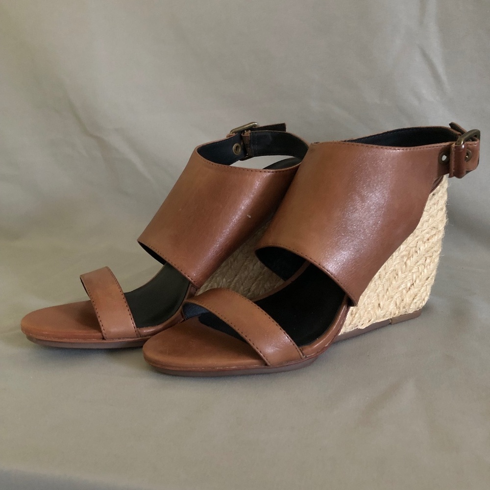 Rebecca Minkoff Brown Leather Wedge Heels